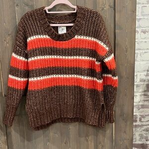 *NWT* OFFLINE By Aerie Striped Brown and Red Women's Sweater